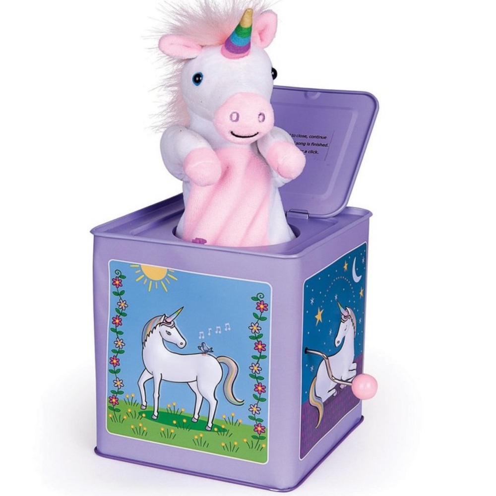 Jack Rabbit Creations Unicorn Jack-in-the-Box